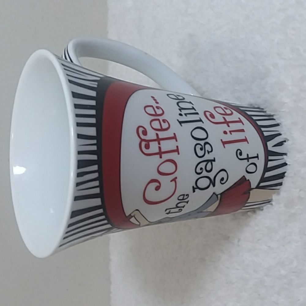 American Atelier "Coffee The Gasoline Of Life" Retro Collection Mug